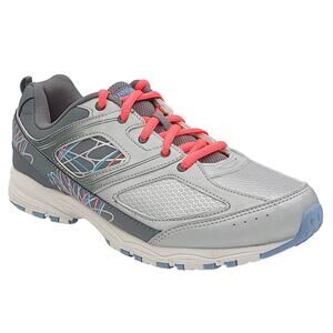 Danskin Now Women Low Top Running Sneakers Size US 6 Gray Pink Blue